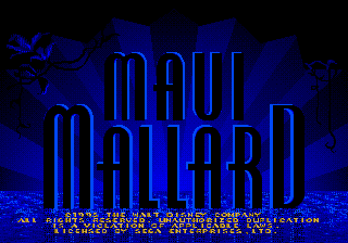 Заставка игры Donald in Maui Mallard